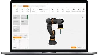 Screenshot der Roboter-Software