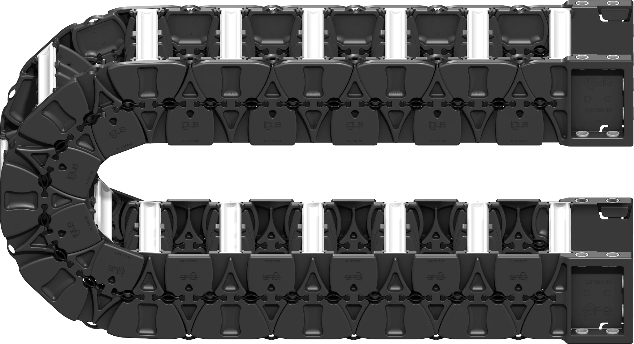 An example of a cable track