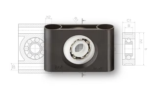 Pillow block ball bearings