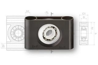 Pillow block ball bearings