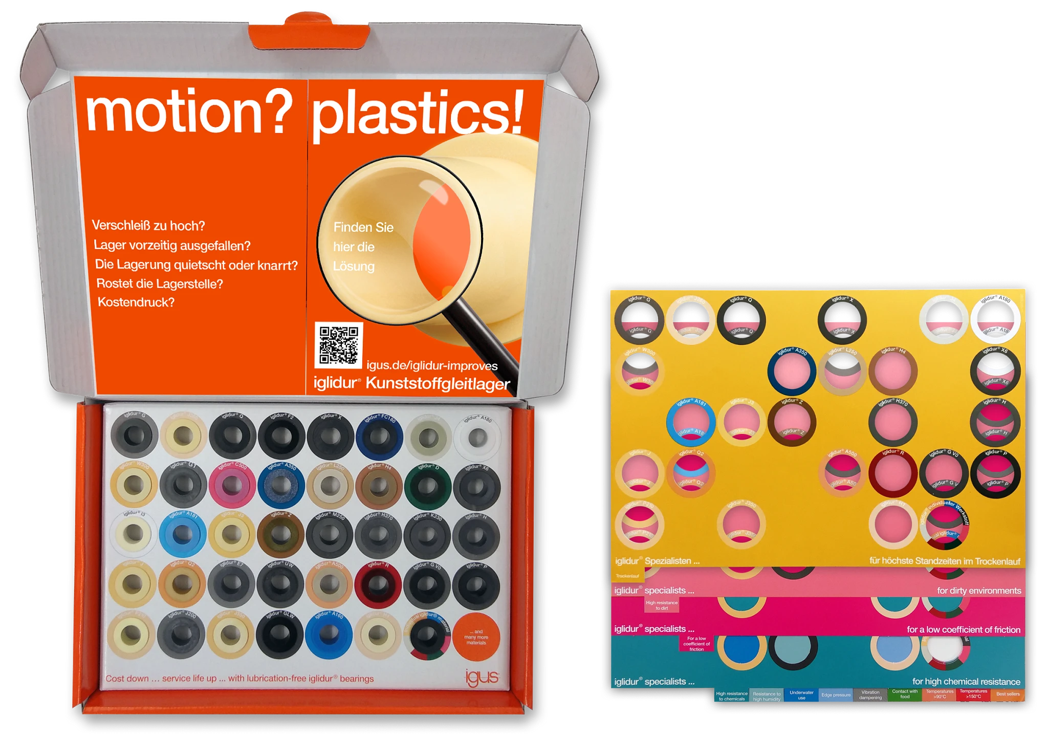 iglidur plain bearings sample box from igus