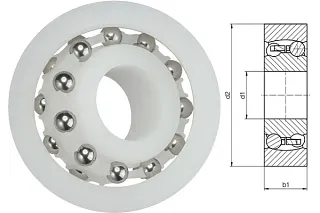 xiros® self-aligning ball bearing