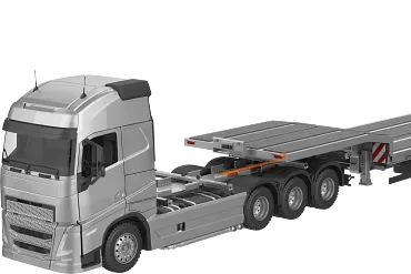 Telescopic semi-trailer