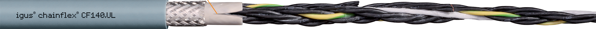 ｉｇｕｓ　チェーンフレックス可動専用ケーブル　１００ｍ　　CF130.10.05.UL-100　168-5162 CF5.07.12-10 チェーンフレックス可動専用ケーブル 1本 Igus(イグス