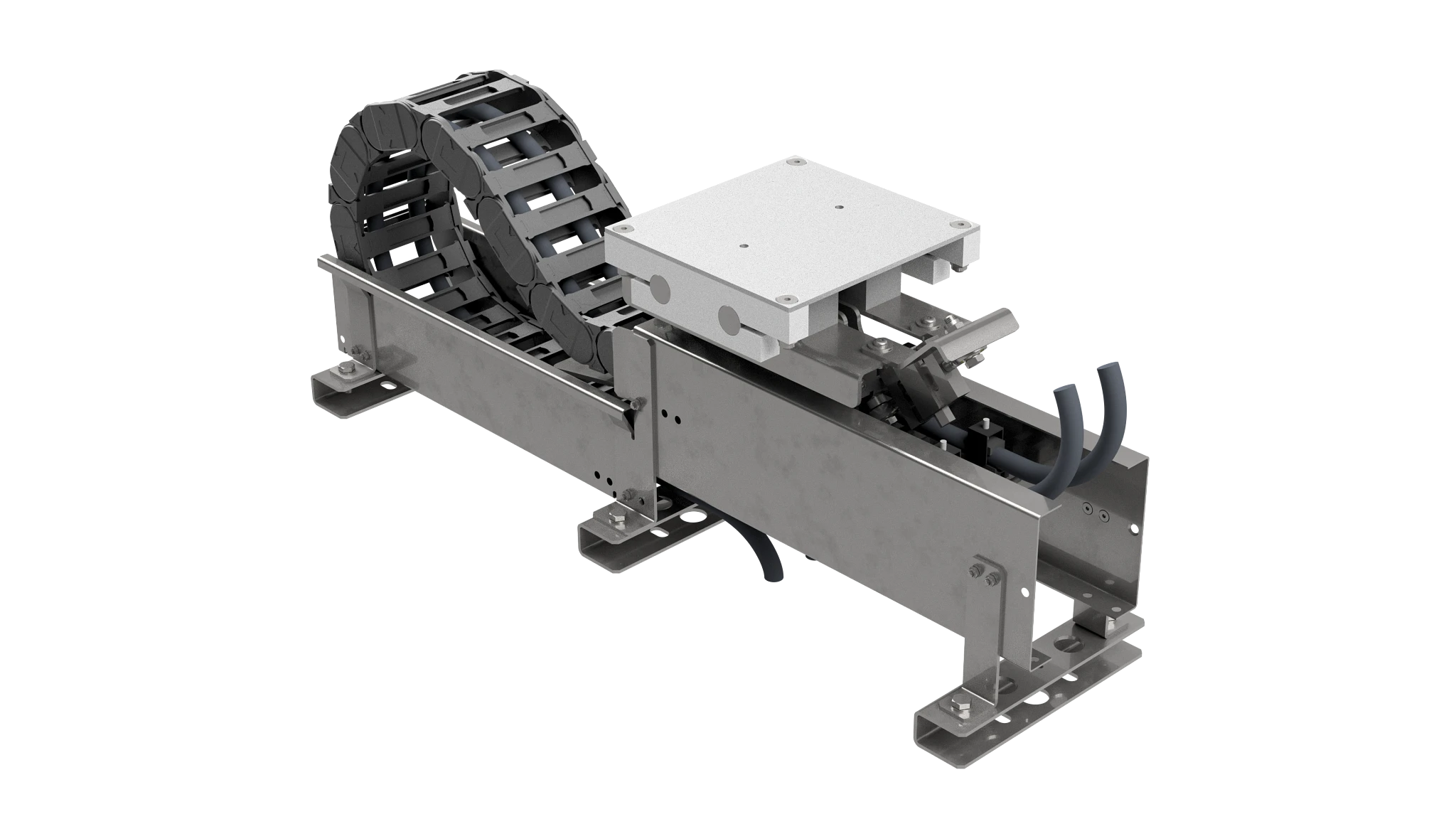 Steel guide trough ST200