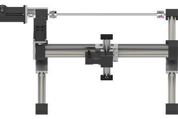 Przestrzenny robot kartezjański drylin E | Obszar roboczy 400 x 400 x 150 mm