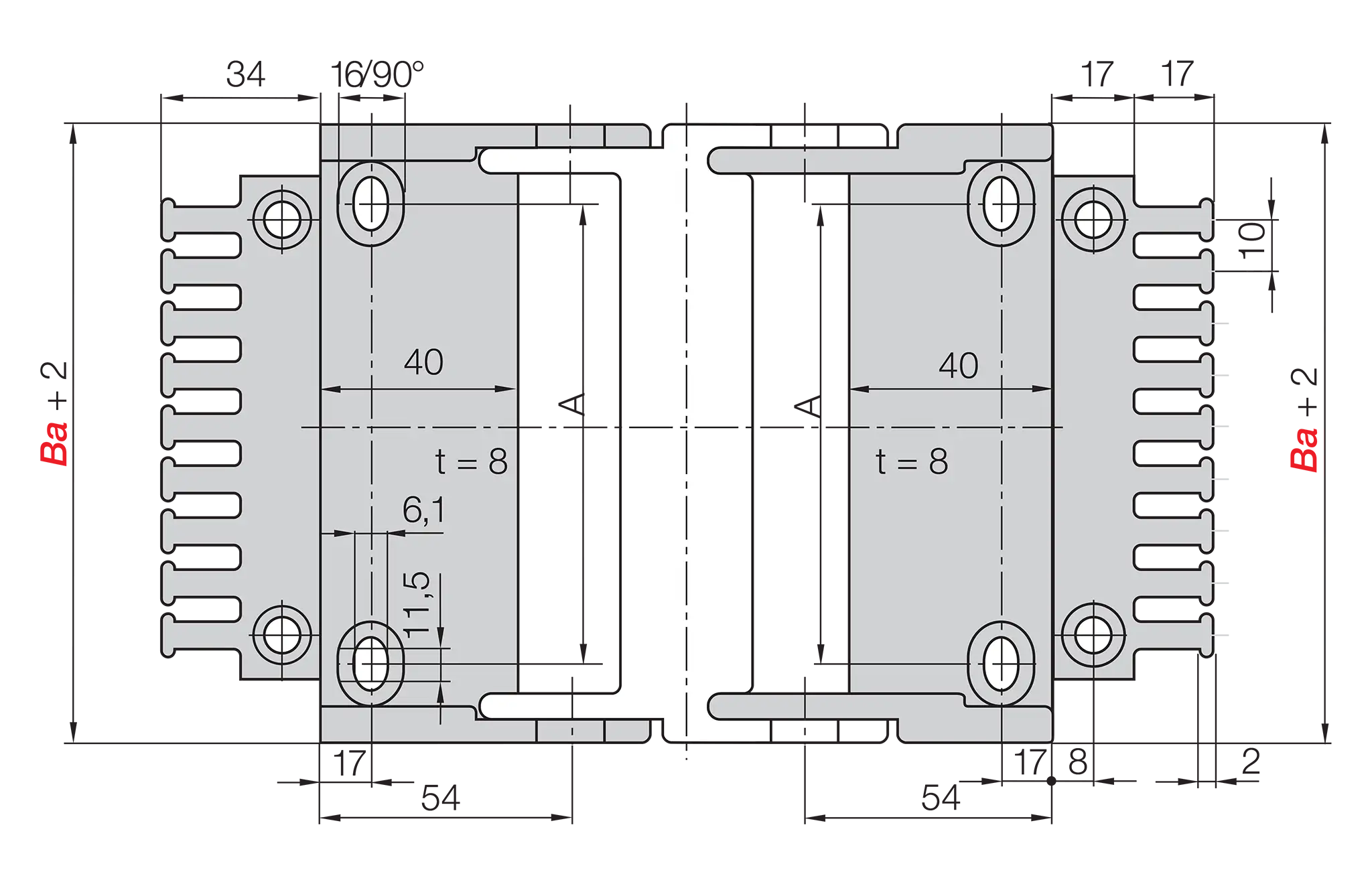 2610.34PZB technical drawing