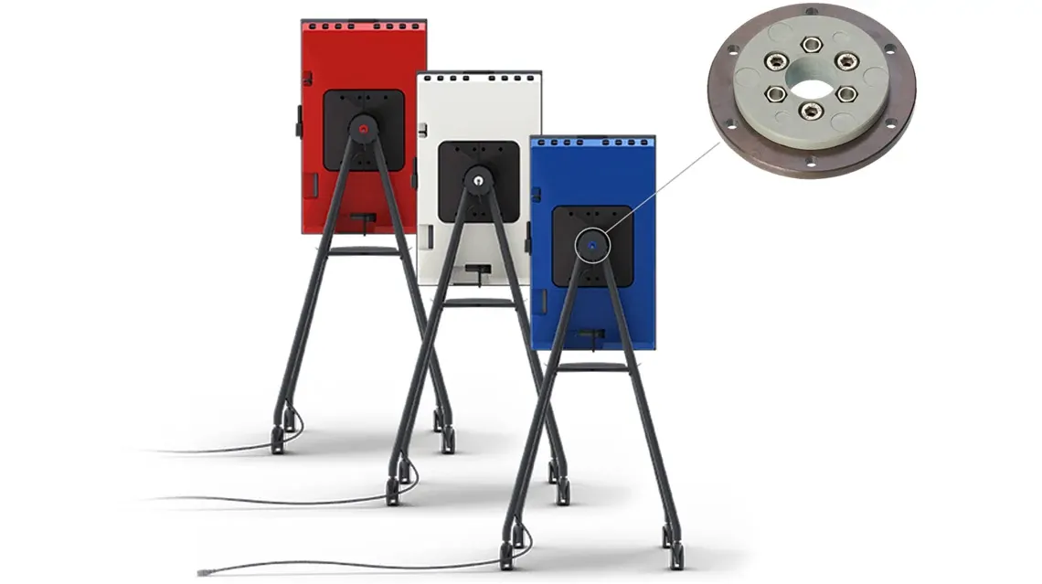 Flip chart com rolamento de anel giratório PRT