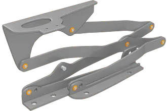 Plain bearing in convertible top system