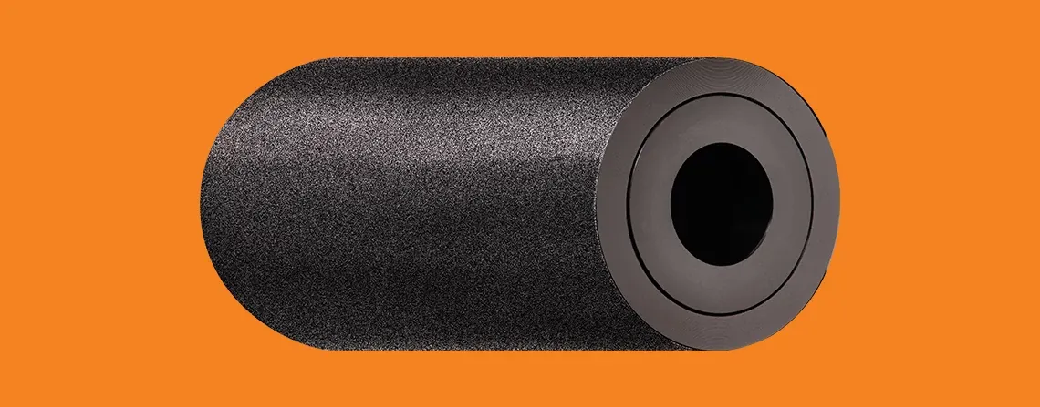 guide roller made of non-stick coated aluminum