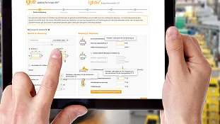 Online Tools am Tablet