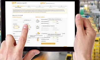 Online Tools am Tablet