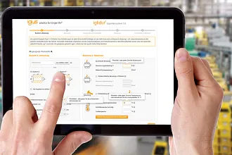 igus online tools on your tablet