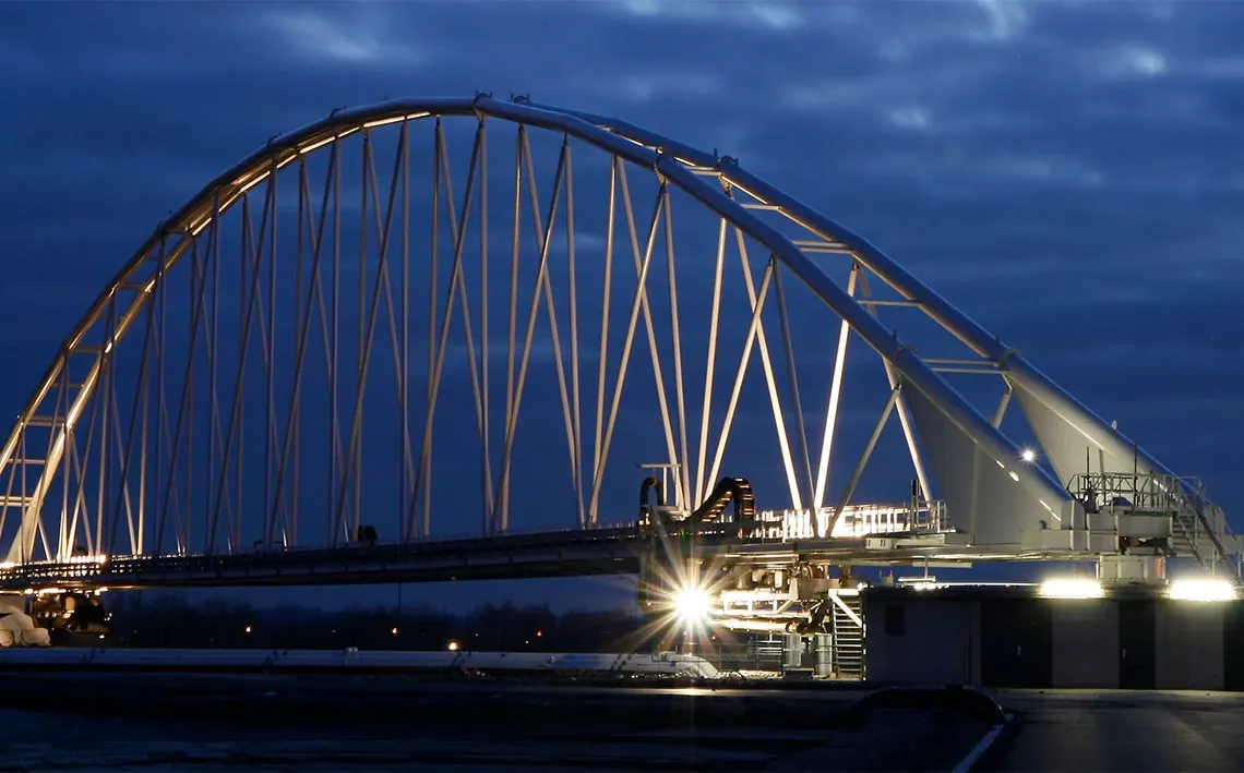 energy chain at the silt processing plant