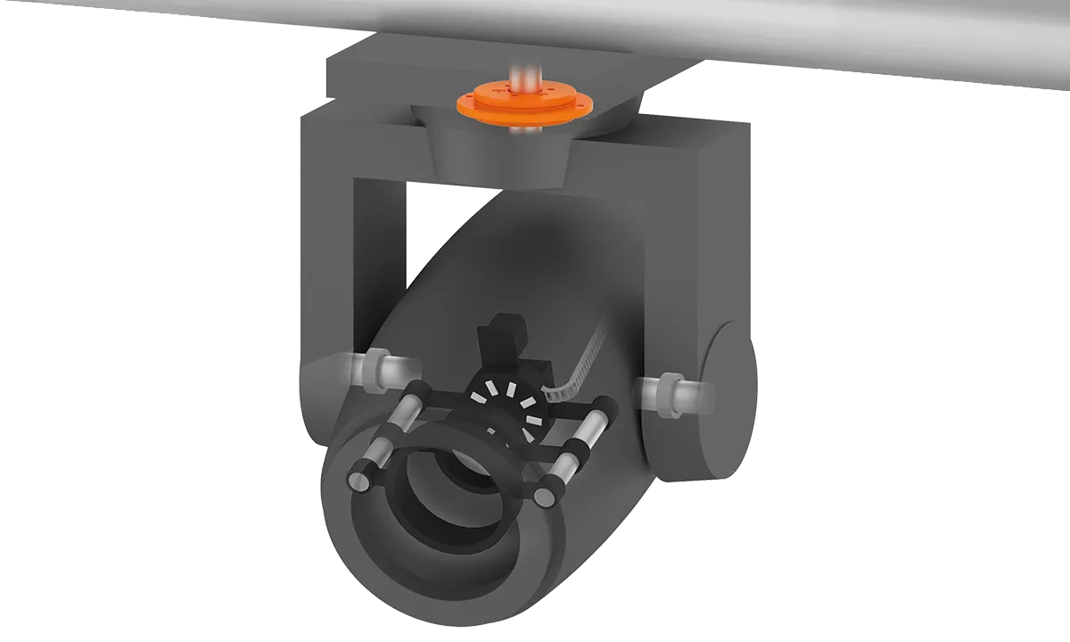 Moving light with PRT slewing ring