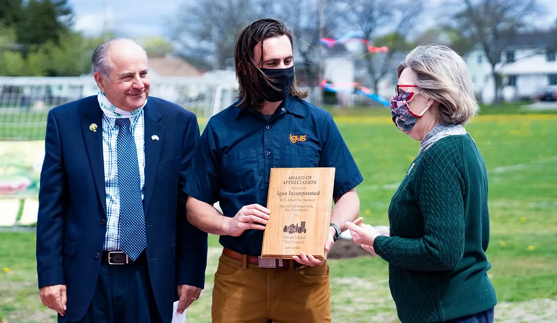 Distinction d'igus lors de l'Arbor Day 2021