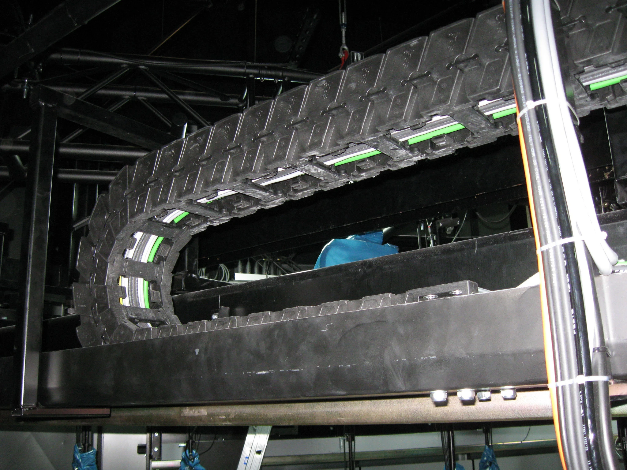 Kabelrups in de studio van Tagesschau