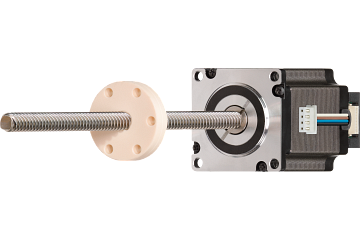 drylin® lead screw assemblies with motors, stranded wires with JST connector and encoder, NEMA23