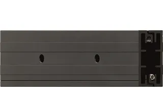 Telescopic rail in black from igus