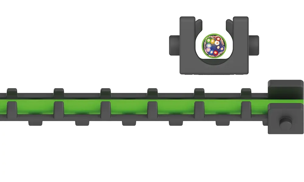 calha articulada de uma só peça E1