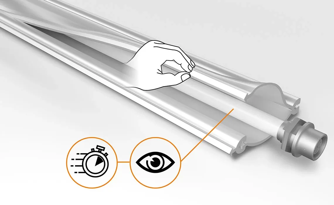 Quick and easy maintenance, simple handling