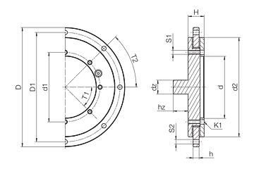 PRT-04-50-DP technical drawing