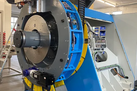 Rührreibschweißanlage mit e-spools