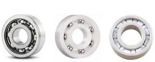Kugellager aus Metall, Kunststoff und Keramik