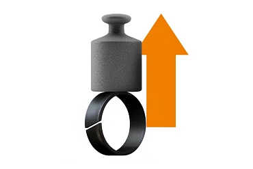 Guide rings for high loads