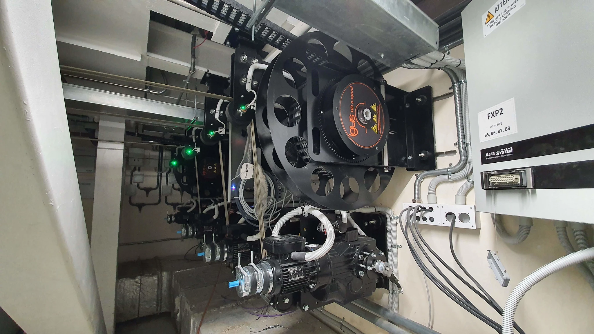 e-spools in the GES-2 auditorium in Moscow