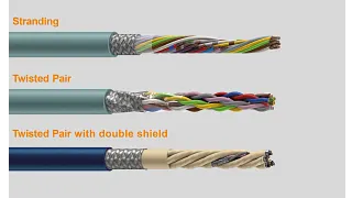 Cores wound in layers, twisted pairs, twisted pairs with pair shielding