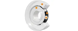 Cross section plastic ball bearing design