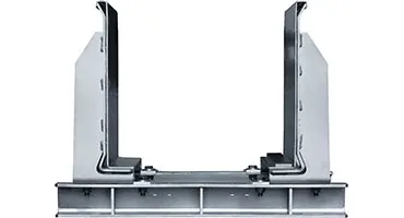 un carril de guiado de aluminio