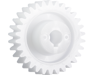 Gears with feather key groove