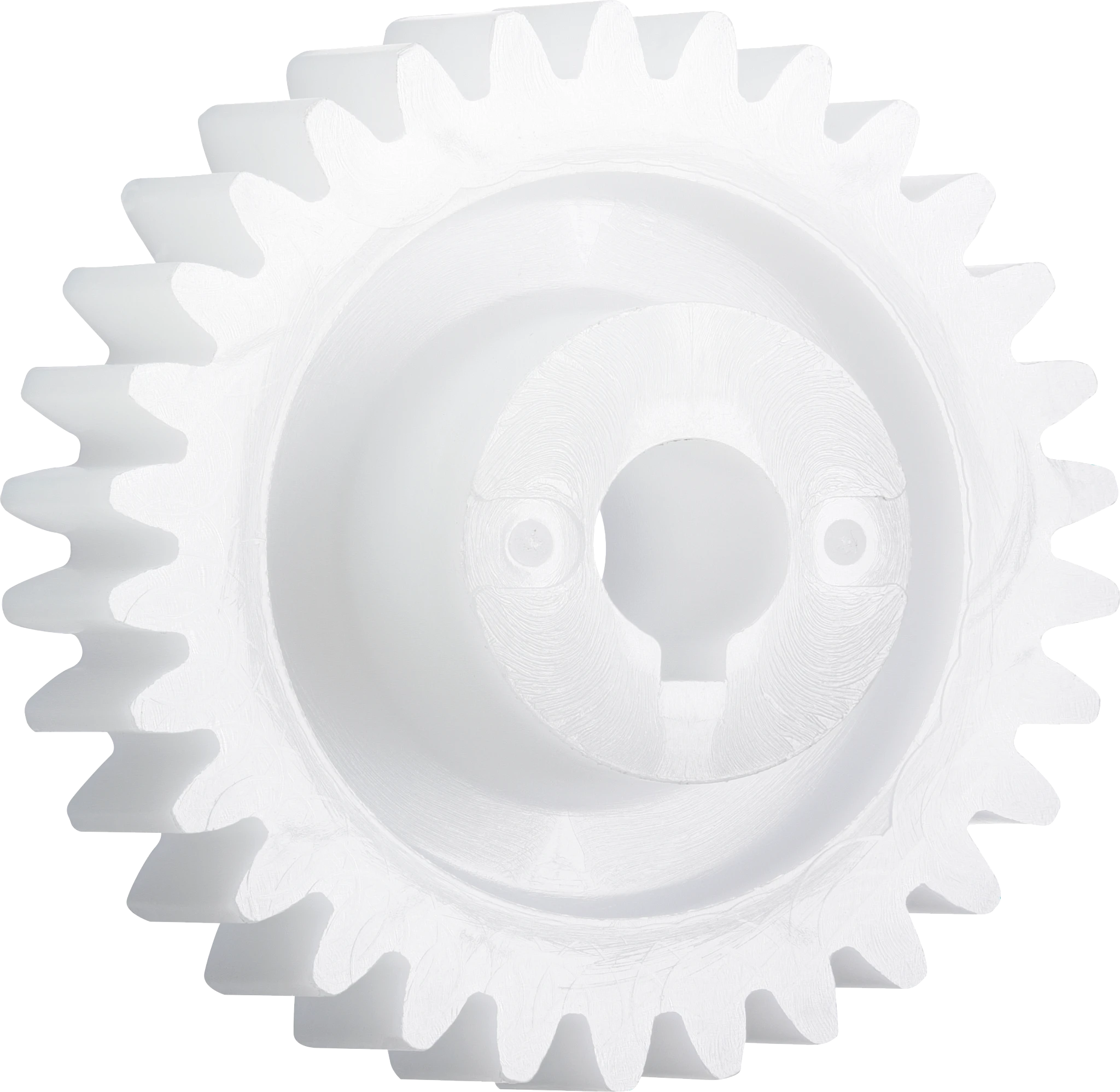 Gears with feather key groove