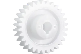 Gears with feather key groove