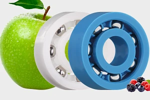 FDA-compliant plastic ball bearings