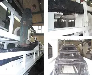 portacables en la máquina perforadora de túneles 