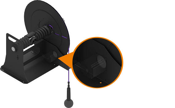 Microphone Reeler with internal motor interface