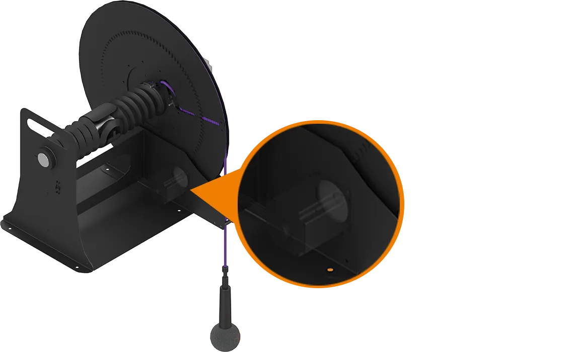 Reeler de micrófono con interfaz interna del motor