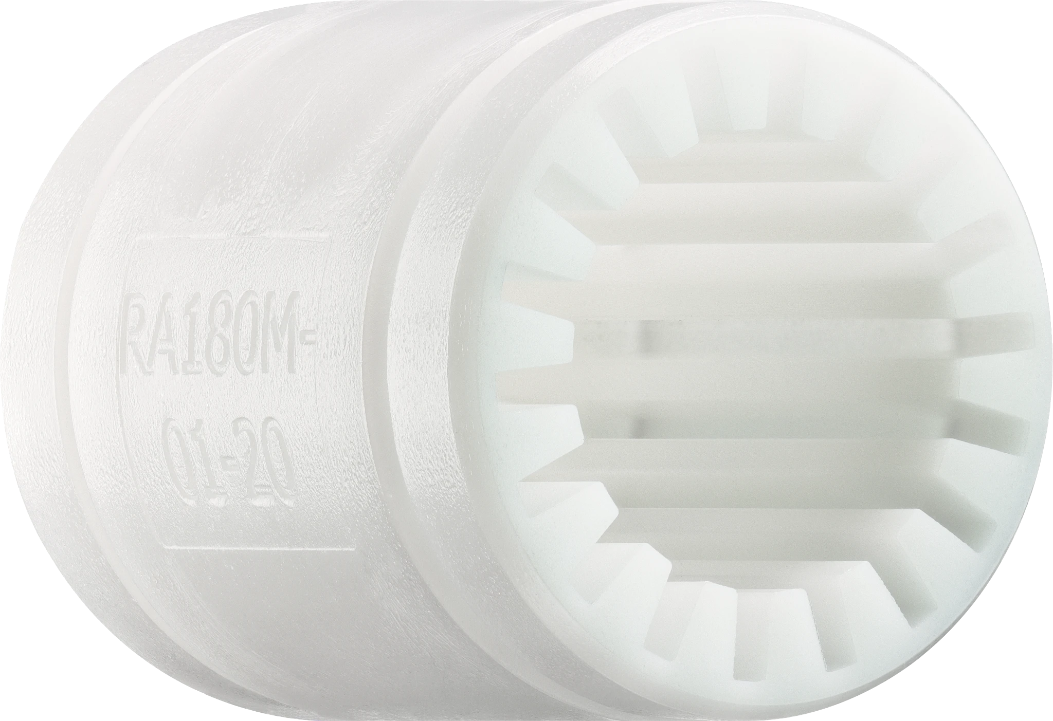 Linear bearing made of FDA-compliant polymer