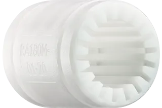 Linear bearing made of FDA-compliant polymer