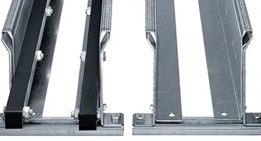 Goulotte de guidage en acier