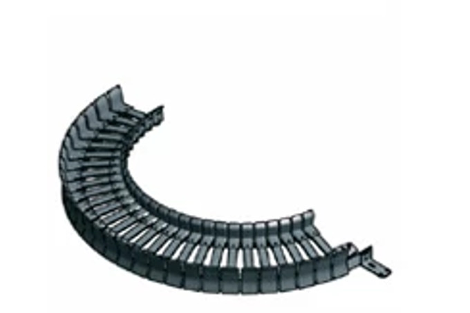 Design data and selection table for twisterchain guide troughs