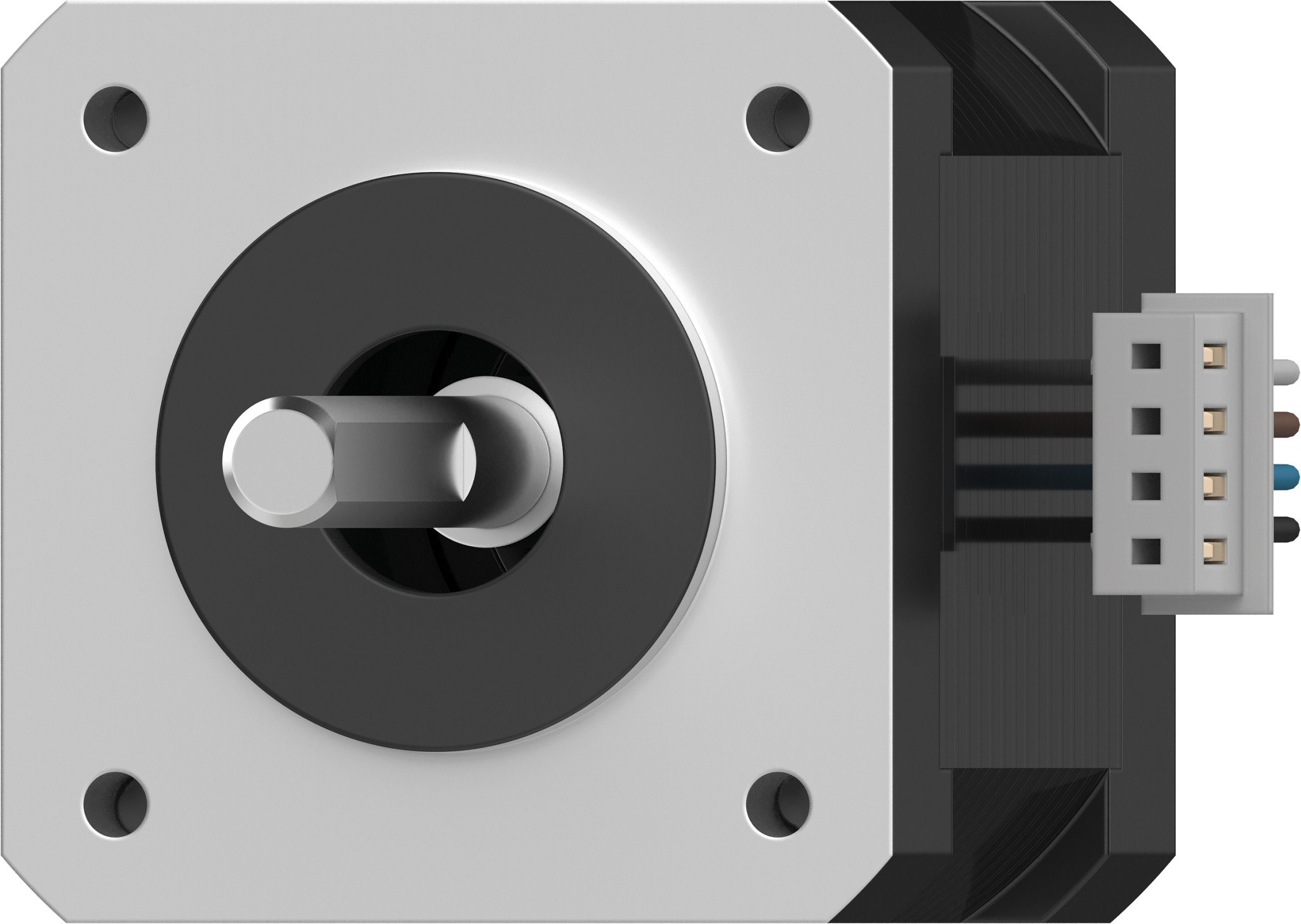 Sans codeur, couple de maintien de 0,18 Nm