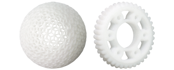 Diamond ball and worm wheel made of iglidur i3000 3D printing resin