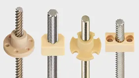 Conjuntos de tuerca y husillo drylin con tecnología dryspin