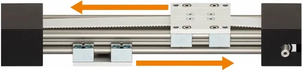 eixo da correia dentada reversa