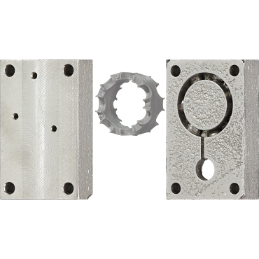 For a small ball bearing cage series, the injection moulding tool was produced using 3D printing. The costs were reduced by a factor of 50, and the tool was ready for use within three days.