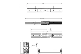 NT telescopic rail design drawing